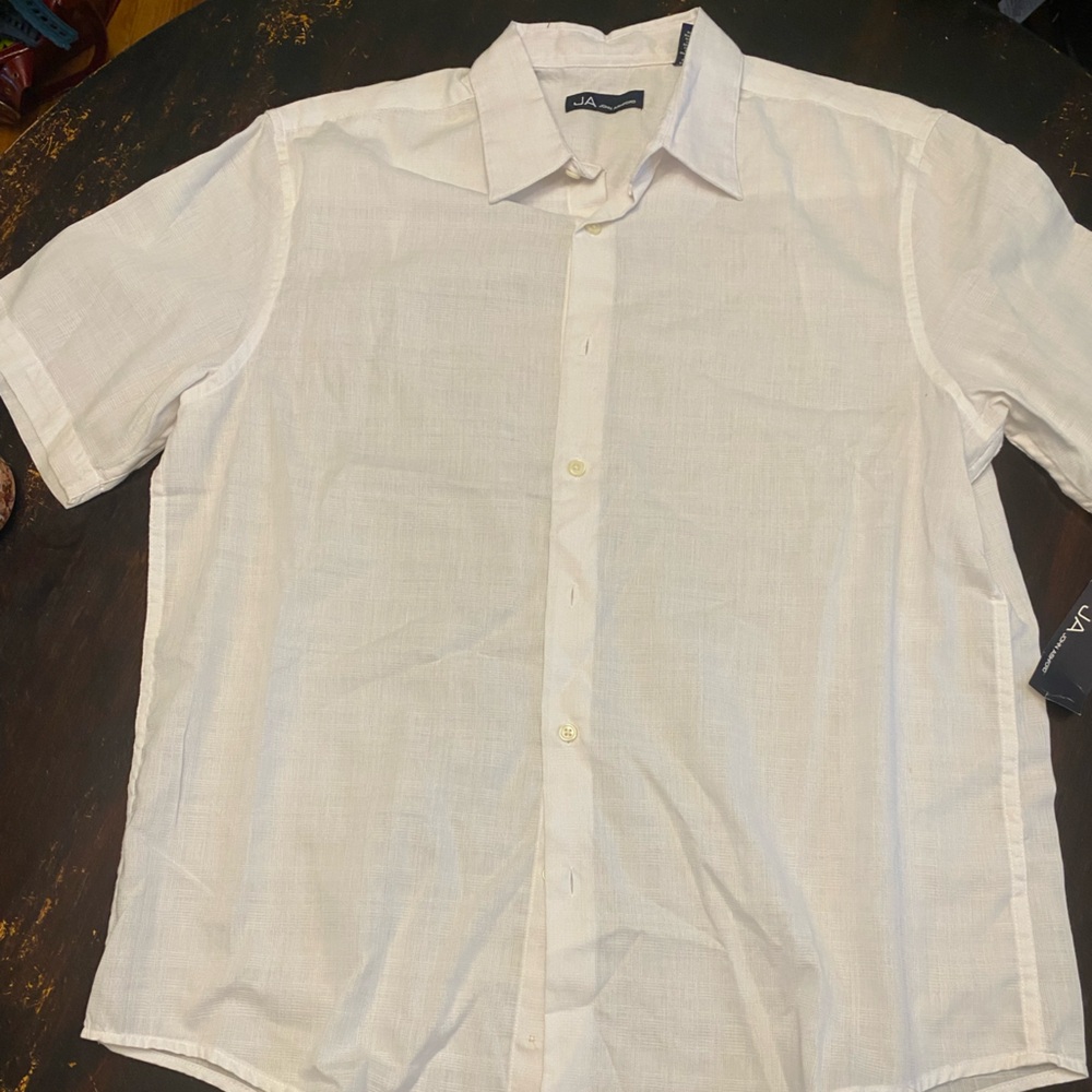 John Ashford White Casual Button Down Shirt